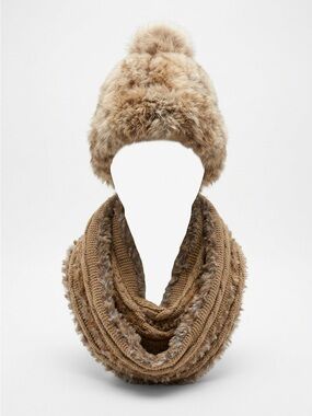 Stay Real Rabbit RUDSAK | Accessories | Rudsak Knit Beanie Hat Infinity Scarf Set Tan ...